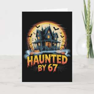 Tarjeta Disfraz de Halloween embrujado del meme 67 _2
