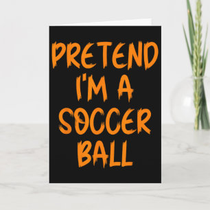 Tarjeta Disfraz de Halloween Falso Soy un Ll de Fútbol Per