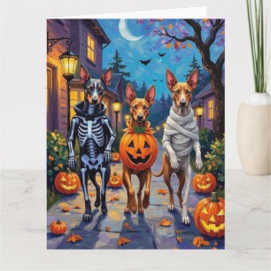 Tarjeta Disfraz de Halloween para Thai Ridgeback haciendo