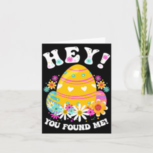 Tarjeta Disfraz de huevo de Pascua divertido para niños y 
