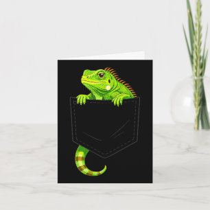 Tarjeta Disfraz de iguana reptil lagarto halloween hombres