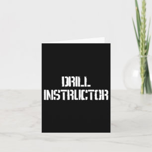 Tarjeta Disfraz de instructor de entrenamiento de campo de