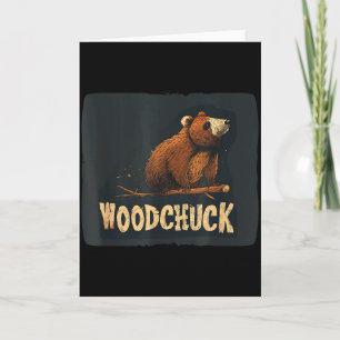 Tarjeta Disfraz de marmota genial para amantes de la marmo