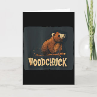 Tarjeta Disfraz de marmota genial para amantes de la marmo