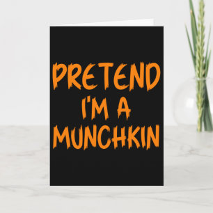 Tarjeta Disfraz de Munchkin para niños perezosos de Hallow