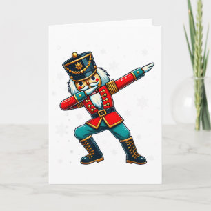 Tarjeta Disfraz de Navidad de Cascanueces haciendo Dabbing