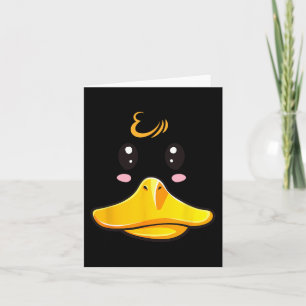 Tarjeta Disfraz de pato cúbito de goma Ducky Face Hallowee