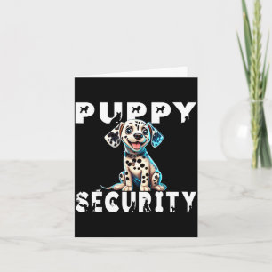 Tarjeta Disfraz de perro de seguridad cachorro dálmata