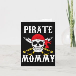 Tarjeta Disfraz de pirata para hombre, mamá, madre, famili