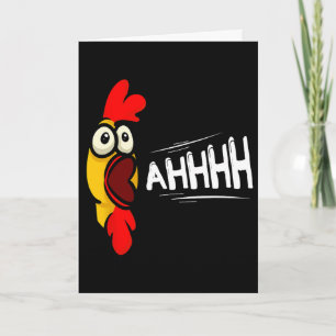 Tarjeta Disfraz de Pollo de Goma Ahhhh Juguete Pollo de Go