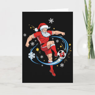 Tarjeta Disfraz de Santa Sungles Seis Siete Jugador de Fút