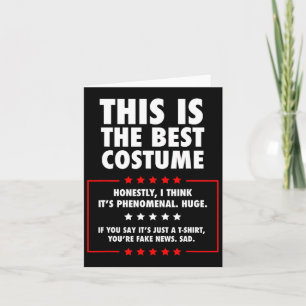 Tarjeta Disfraz de Trump Halloween