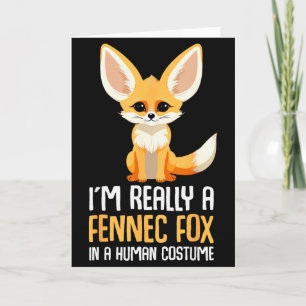 Tarjeta Disfraz de zorro fennec chicas zorro 
