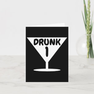 Tarjeta Disfraz divertido de borracho para fiesta de Hallo