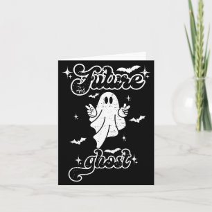 Tarjeta Disfraz divertido de fantasma del futuro para homb