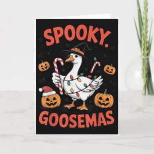 Tarjeta Disfraz divertido de ganso Soky Goosemas para Hall