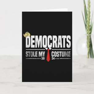 Tarjeta Disfraz divertido de Halloween de Trump que los de