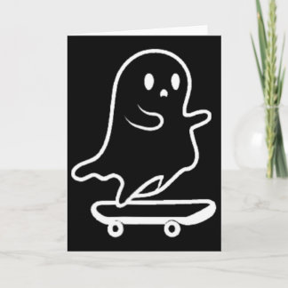 Tarjeta Disfraz divertido de Halloween perezoso de monopat