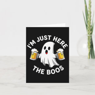 Tarjeta Disfraz divertido de Halloween Solo estoy aquí por