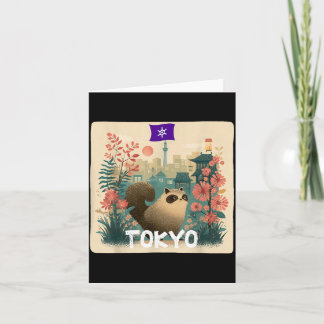 Tarjeta Disfraz divertido de mapache animal Toxyko para ni