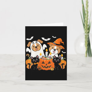 Tarjeta Disfraz divertido de mujer para perro de Halloween