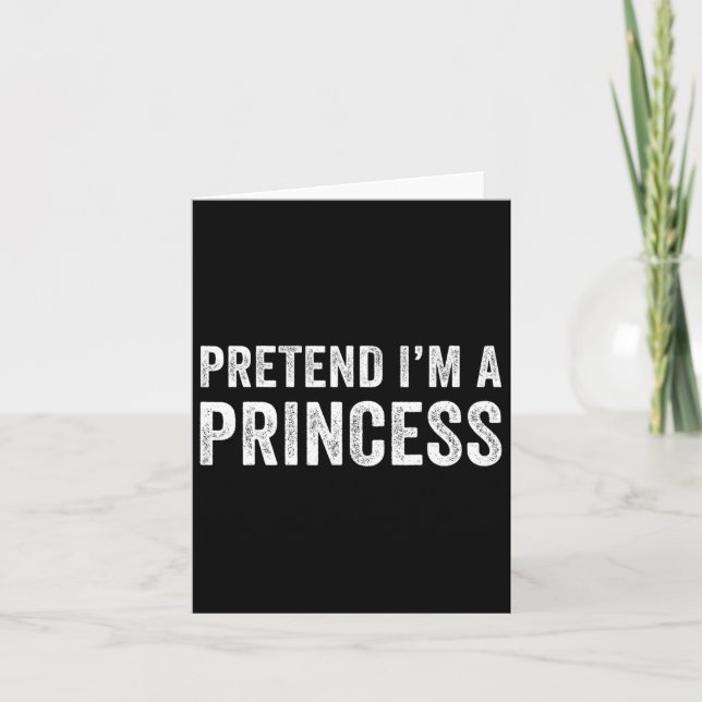 Tarjeta Disfraz divertido y fácil de princesa para Hallowe (Anverso)