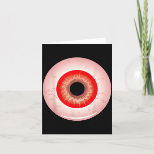 Tarjeta Disfraz divertido y vago de Halloween para ojo