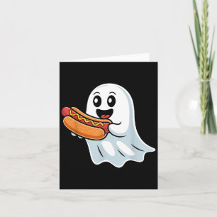 Tarjeta Disfraz espeluznante de Halloween de fantasma Boo