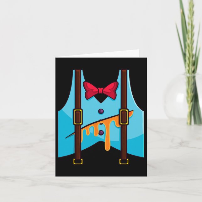 Tarjeta Disfraz Humpty Dumpty Halloween (Anverso)