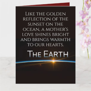 Tarjeta Disfruta con amor de un feliz día de la madre