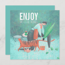 Disfruta De Las Pequeñas Cosas Turquesa Del Jardín