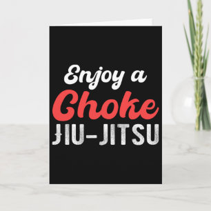 Tarjeta Disfruta De Un Estrangulamiento Jiu Jitsu Judo Box
