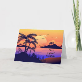 Tarjeta Disfruta de unas excelentes vacaciones