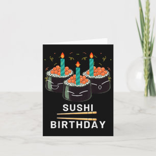 Tarjeta Disfruta Sushi Cumpleaños Para Regalos Hombres Muj