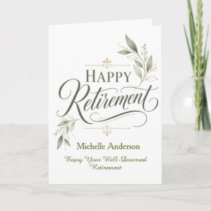 Tarjeta Disfruta Tu Bien Merecida Jubilación Personalizada