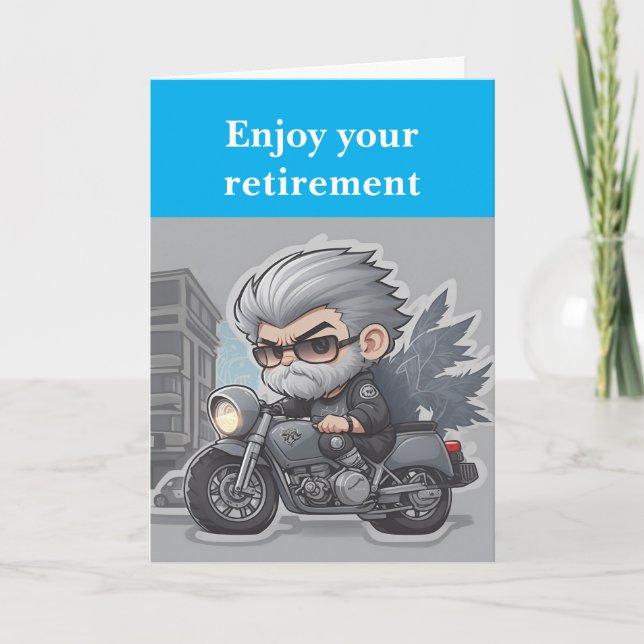 Tarjeta Disfruta tu jubilación. (Anverso)