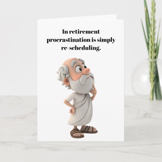 Tarjeta Disfruta tu jubilación. (Anverso)