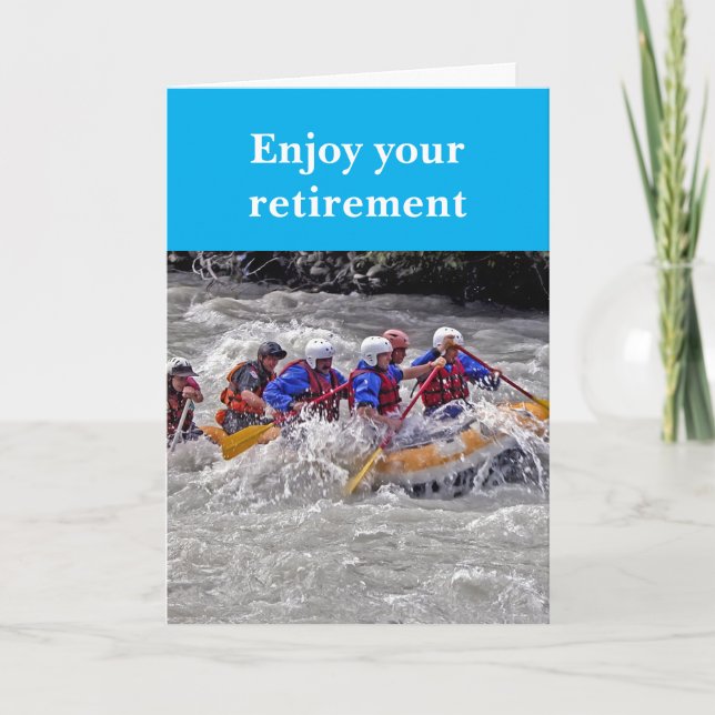 Tarjeta Disfruta tu jubilación. (Anverso)