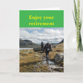 Tarjeta Disfruta tu jubilación.