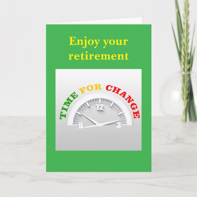 Tarjeta Disfruta tu jubilación. (Anverso)