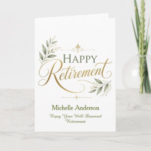 Tarjeta Disfruta Tu Merecida Jubilación Personalizada