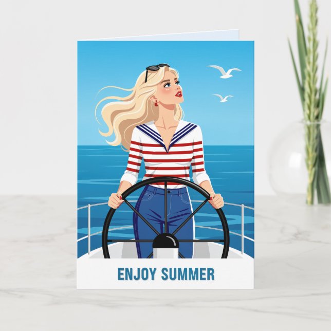 Tarjeta Disfruta Verano (Anverso)