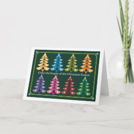 Tarjeta Disfrute de la belleza de la temporada de Navidade