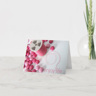 Tarjeta disfrute de life notecard