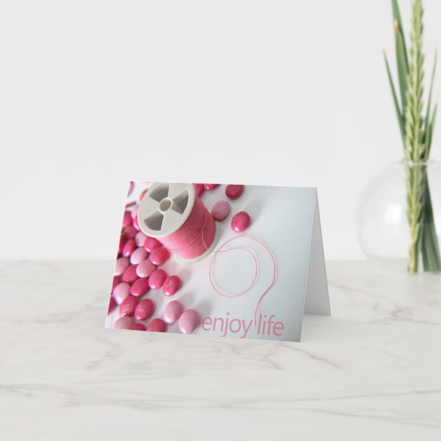 Tarjeta disfrute de life notecard (Anverso)