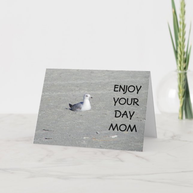 TARJETA DISFRUTE DE TU DÍA MAMÁ - DÍA DE LAS MADRES (Anverso)