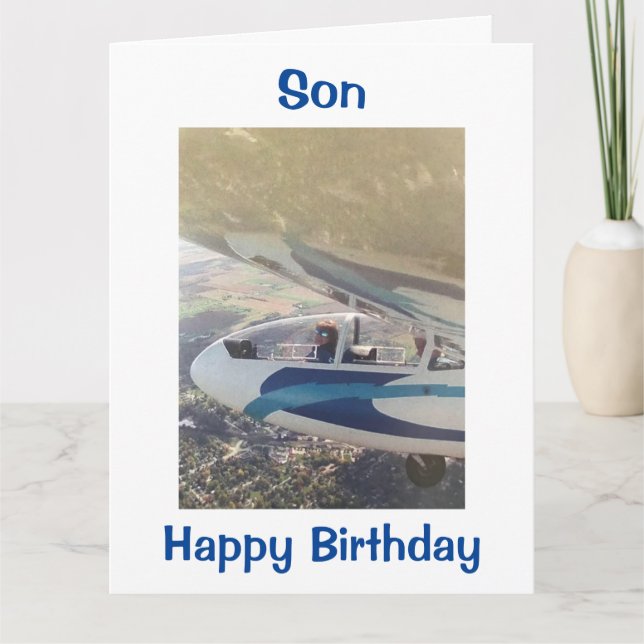 TARJETA DISFRUTE EL DÍA Y HACER LO QUE TE HACE FELIZ HIJO (Anverso)