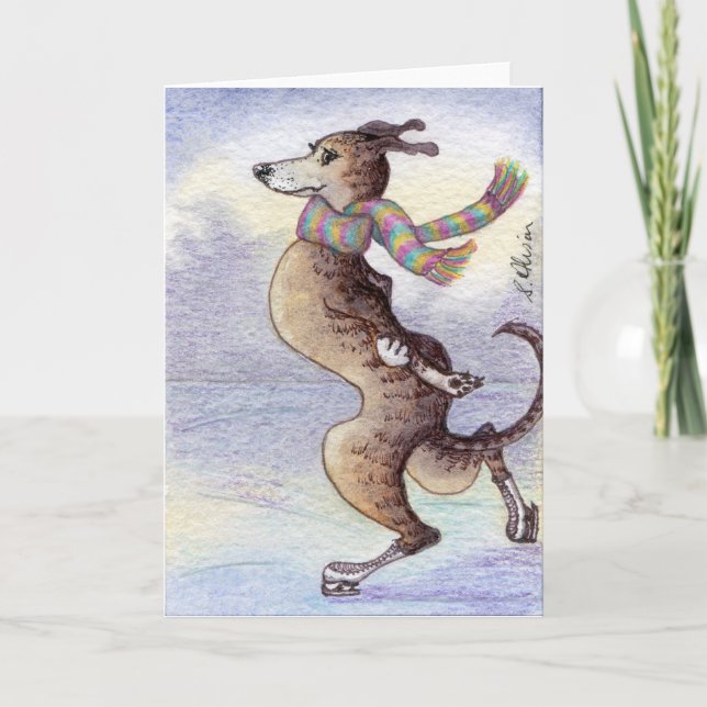 Tarjeta Disfrutó el viento a través de sus oídos (Anverso)