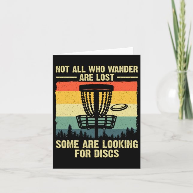 Tarjeta Disk Golf Gift Disk Golfer Stuts And Accessories U (Anverso)