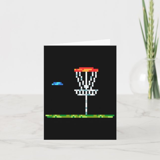 Tarjeta Disk Golf Men Disk Golf 8 Bit Basket (Anverso)